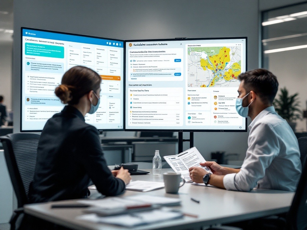 Structured interview preparation displaying documentation review, language assessment protocols, and technical qualification verification stages. Professional coordination ensures comprehensive candidate evaluation readiness.