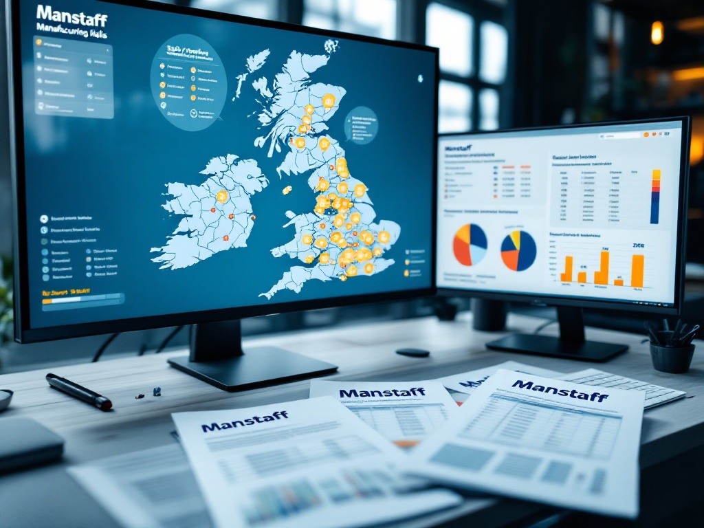 Professional salary analysis displaying systematic geographical evaluation with UK regional map visualization, local market data charts, and manufacturing pay variation indicators. Framework ensures comprehensive regional verification through established quality-assured channels.