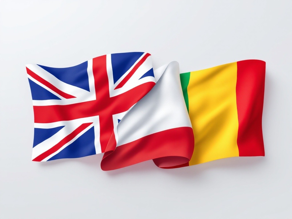 24/7 multilingual support in English, Italian, and Romanian - Three national flags artistically blended, representing Manstaff's seamless communication capabilities and comprehensive documentation services across languages